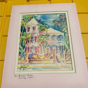 Artist House Key West watercolor